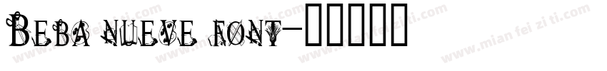 Beba nueve font字体转换